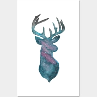 Galaxy Stag Posters and Art